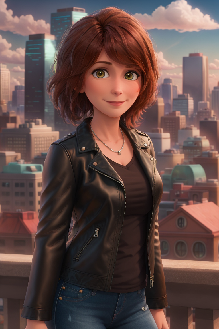 2996369646-aunt cass, wearing a leather jacket, city background_.png